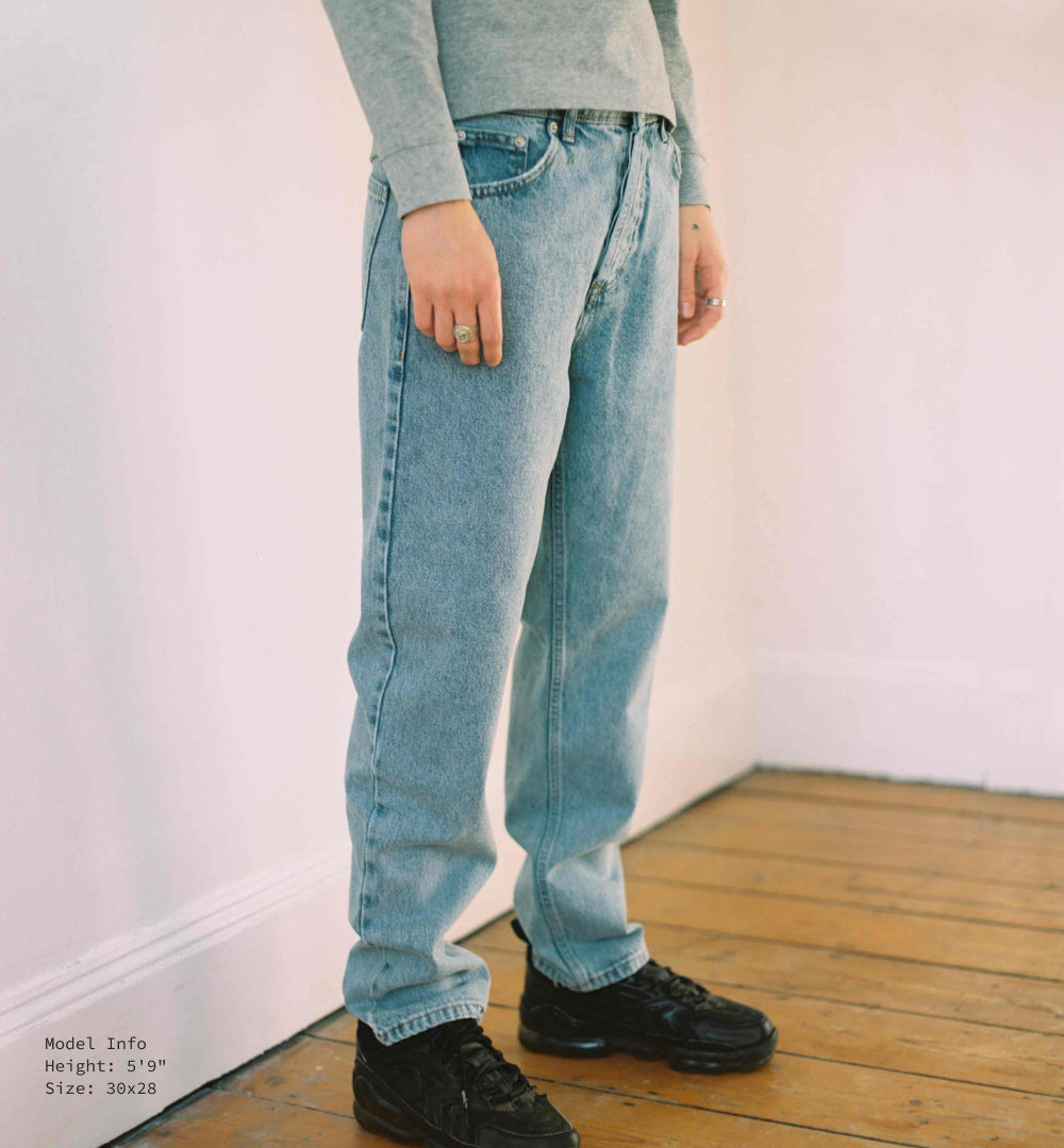 Buy Navy Blue Colour Block Straight Fit Denim Jeans Online | Tistabene -  Tistabene