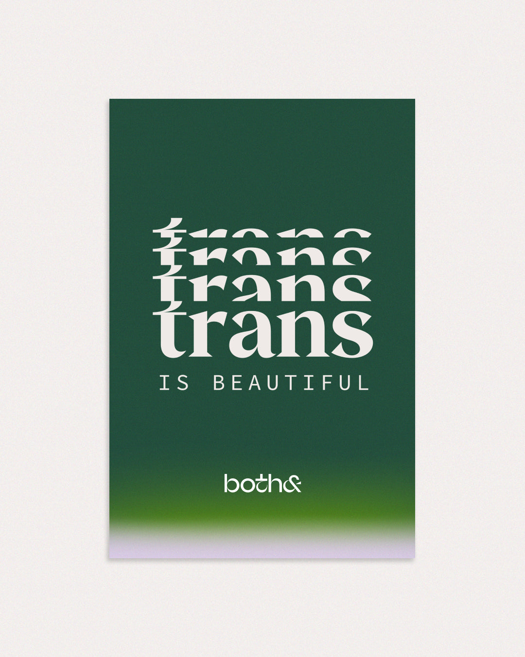 Poster: Trans is beautiful